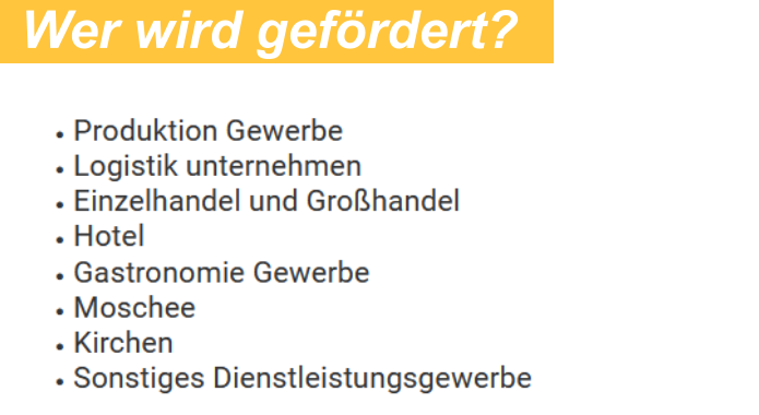 Wer wird gefördert?